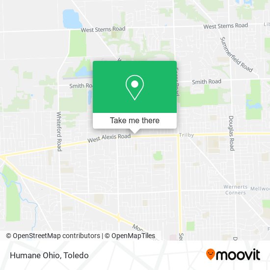 Mapa de Humane Ohio