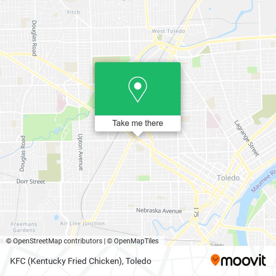 KFC (Kentucky Fried Chicken) map