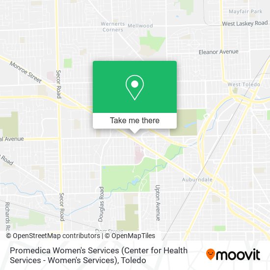 Mapa de Promedica Women's Services (Center for Health Services - Women's Services)