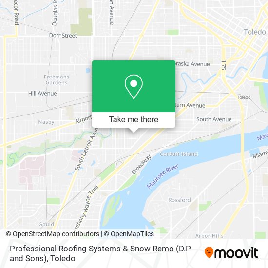 Mapa de Professional Roofing Systems & Snow Remo (D.P and Sons)