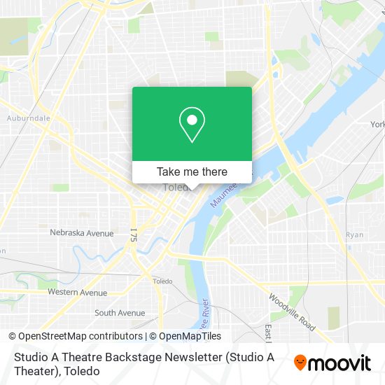 Mapa de Studio A Theatre Backstage Newsletter (Studio A Theater)