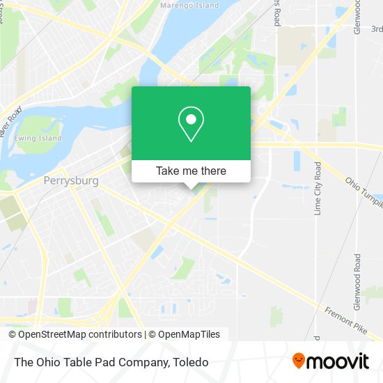 Mapa de The Ohio Table Pad Company