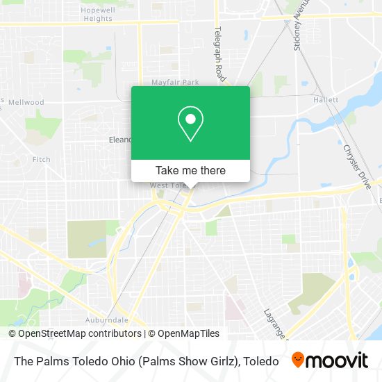 Mapa de The Palms Toledo Ohio (Palms Show Girlz)