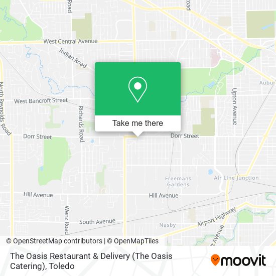 Mapa de The Oasis Restaurant & Delivery (The Oasis Catering)
