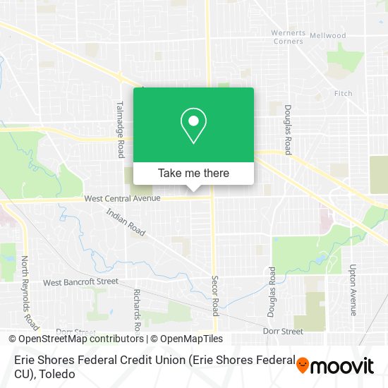 Erie Shores Federal Credit Union (Erie Shores Federal CU) map