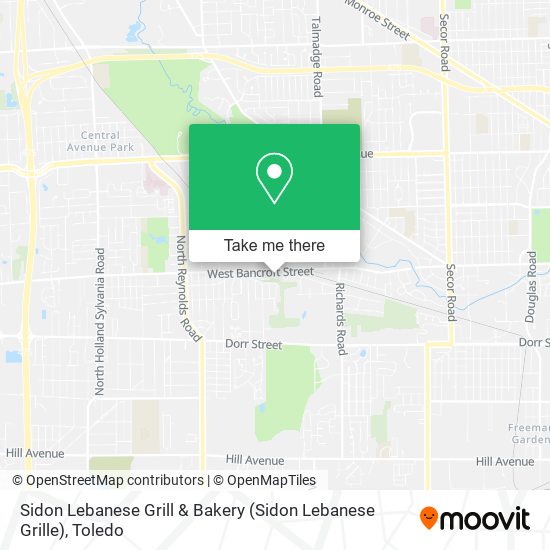 Mapa de Sidon Lebanese Grill & Bakery (Sidon Lebanese Grille)