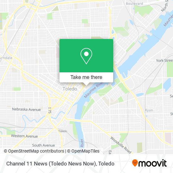 Mapa de Channel 11 News (Toledo News Now)