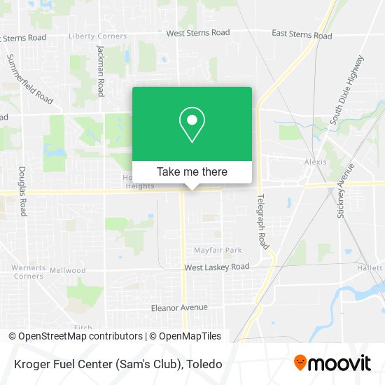 Mapa de Kroger Fuel Center (Sam's Club)