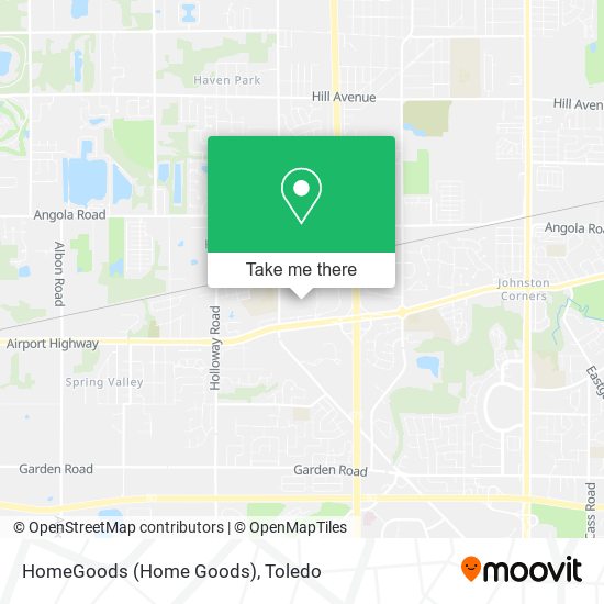 HomeGoods (Home Goods) map
