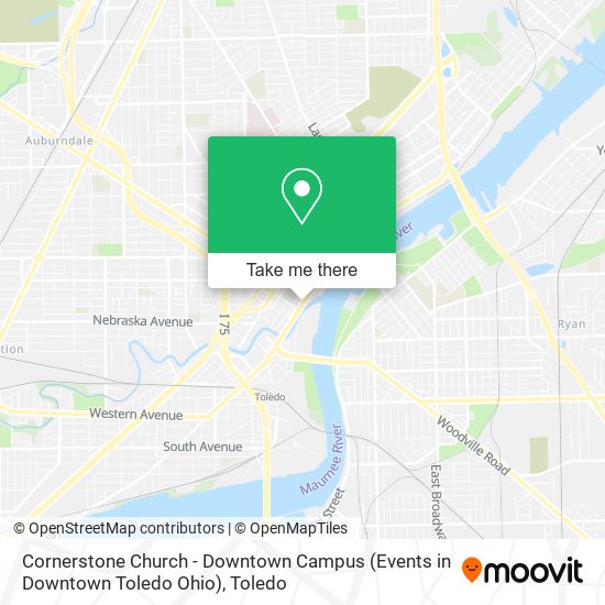 Mapa de Cornerstone Church - Downtown Campus (Events in Downtown Toledo Ohio)