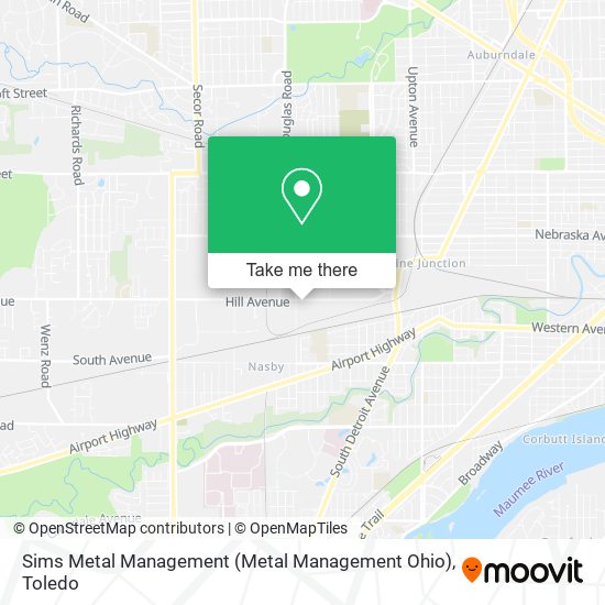 Sims Metal Management (Metal Management Ohio) map