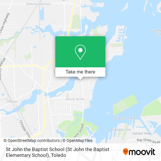 St John the Baptist School map