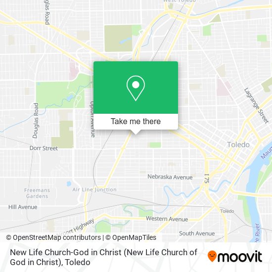 New Life Church-God in Christ map