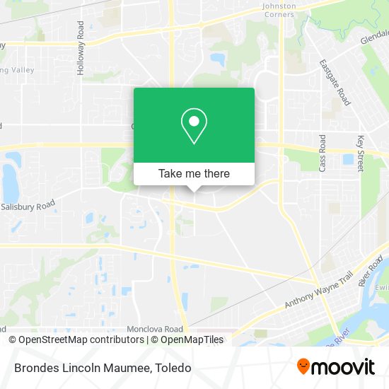 Mapa de Brondes Lincoln Maumee
