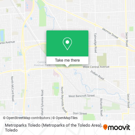 Mapa de Metroparks Toledo (Metroparks of the Toledo Area)