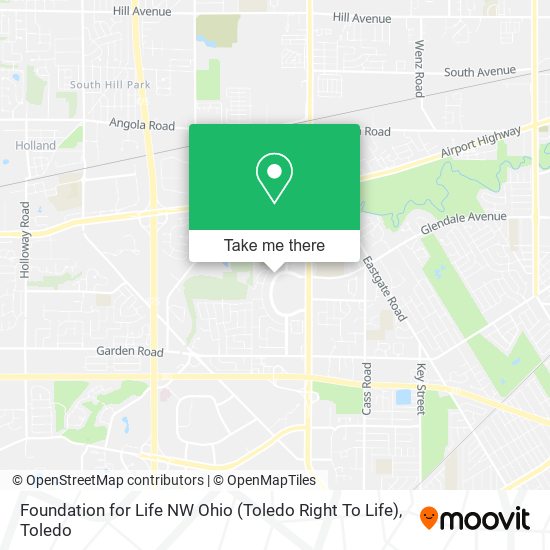 Mapa de Foundation for Life NW Ohio (Toledo Right To Life)