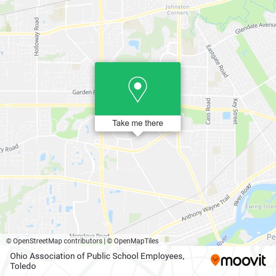 Mapa de Ohio Association of Public School Employees