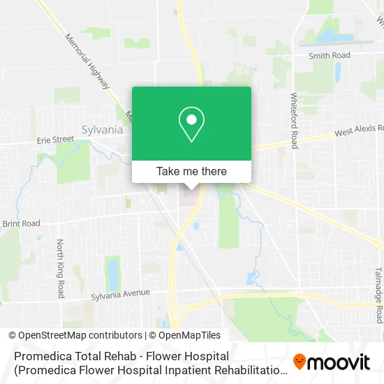 Promedica Total Rehab - Flower Hospital (Promedica Flower Hospital Inpatient Rehabilitation) map