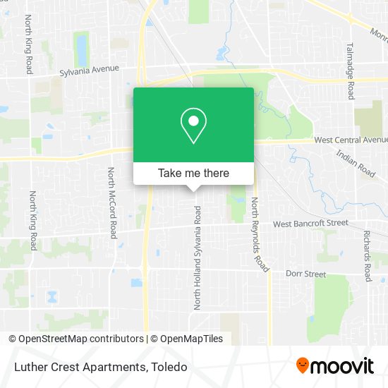 Mapa de Luther Crest Apartments