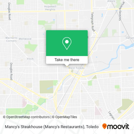 Mapa de Mancy's Steakhouse (Mancy's Restaurants)