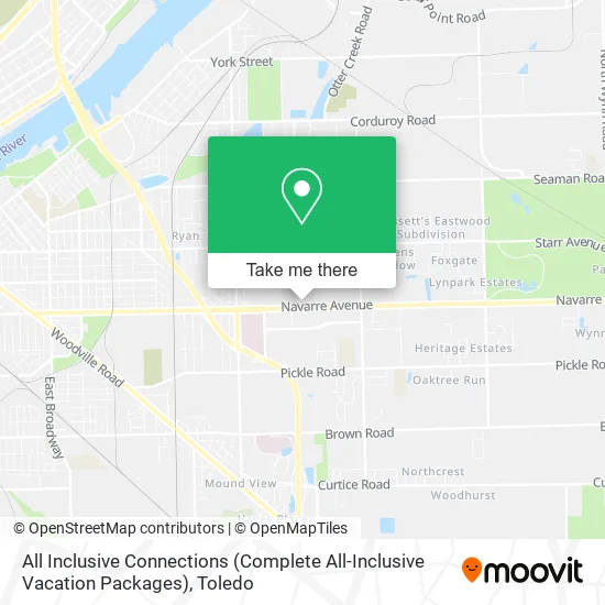 Mapa de All Inclusive Connections (Complete All-Inclusive Vacation Packages)