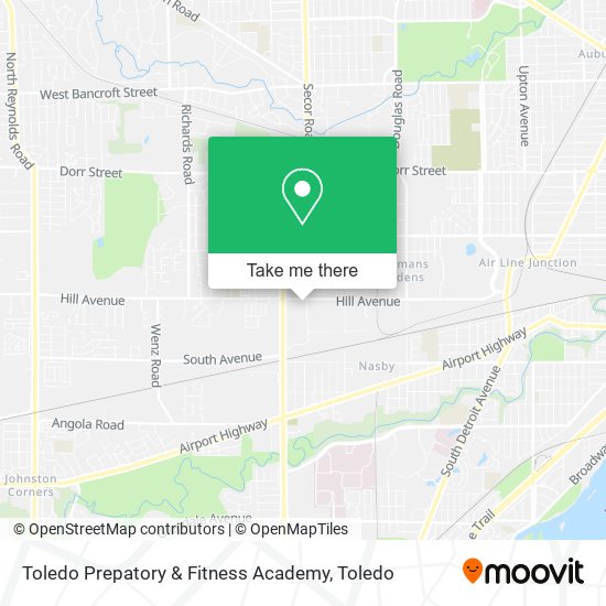 Mapa de Toledo Prepatory & Fitness Academy