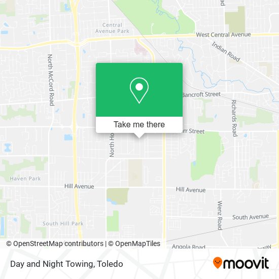 Day and Night Towing map