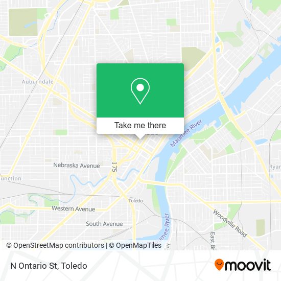 N Ontario St map