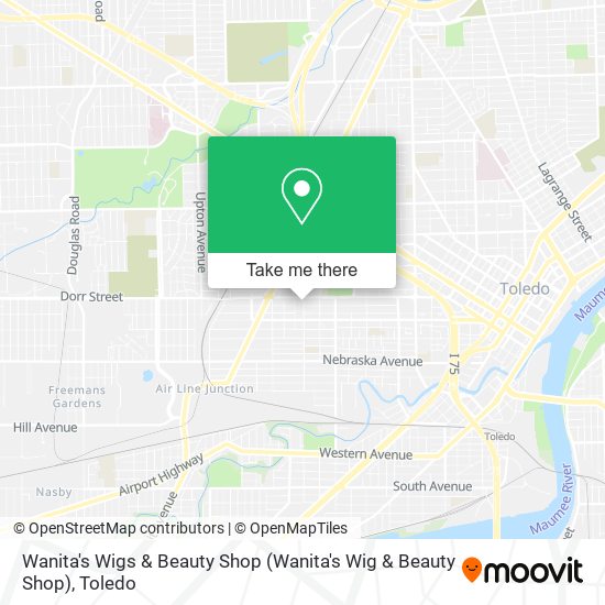 Wanita's Wigs & Beauty Shop map