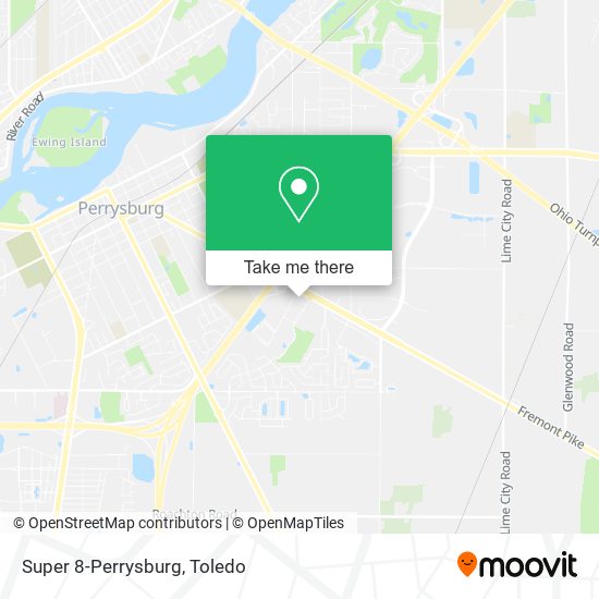 Mapa de Super 8-Perrysburg