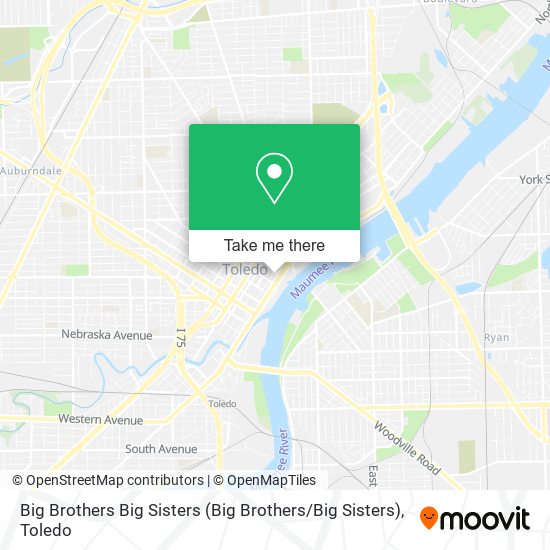 Mapa de Big Brothers Big Sisters