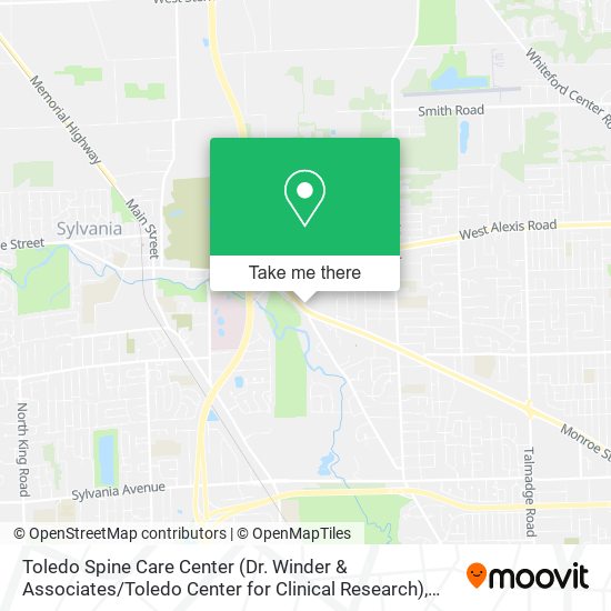 Toledo Spine Care Center (Dr. Winder & Associates / Toledo Center for Clinical Research) map