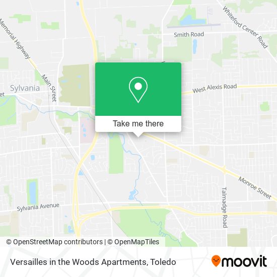 Versailles in the Woods Apartments map