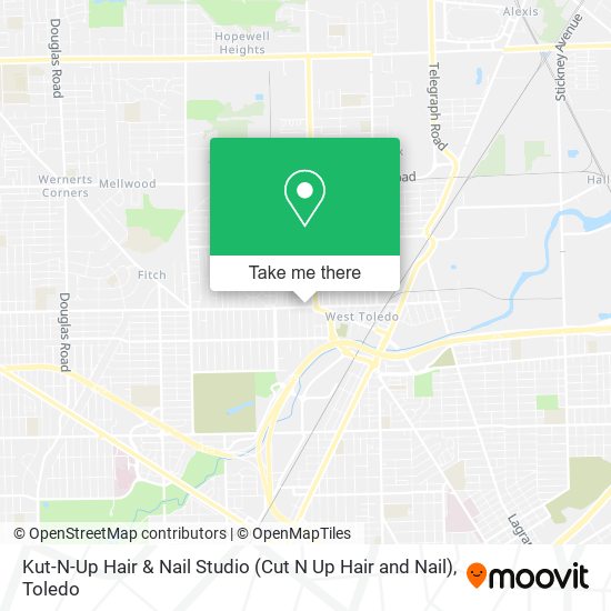 Mapa de Kut-N-Up Hair & Nail Studio (Cut N Up Hair and Nail)