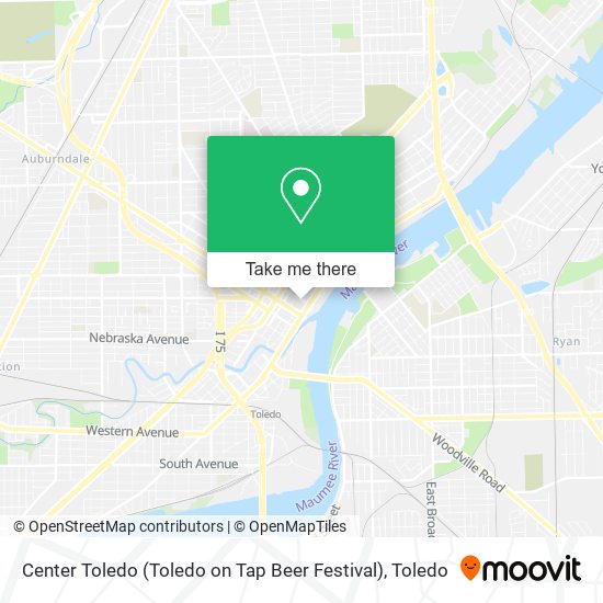 Center Toledo (Toledo on Tap Beer Festival) map
