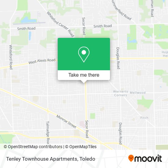 Mapa de Tenley Townhouse Apartments