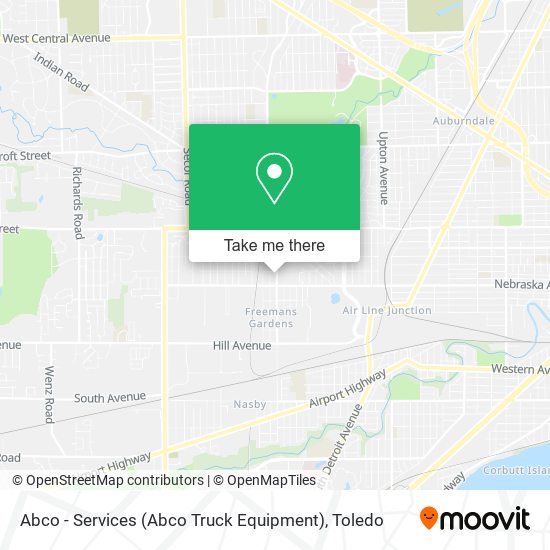 Abco - Services (Abco Truck Equipment) map