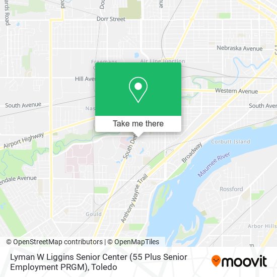 Lyman W Liggins Senior Center (55 Plus Senior Employment PRGM) map