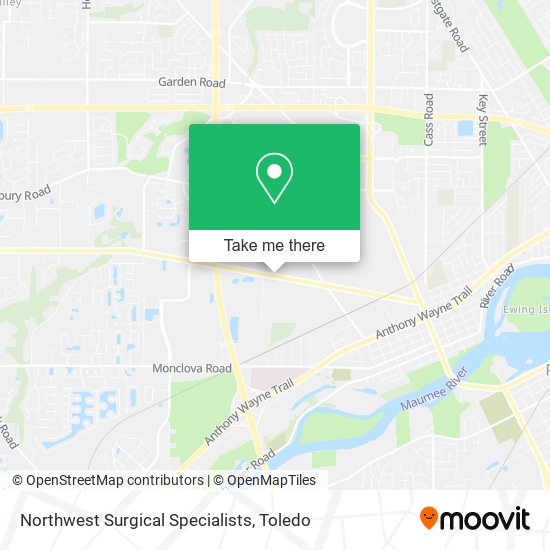 Northwest Surgical Specialists map