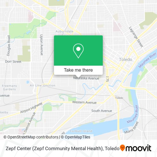 Mapa de Zepf Center (Zepf Community Mental Health)