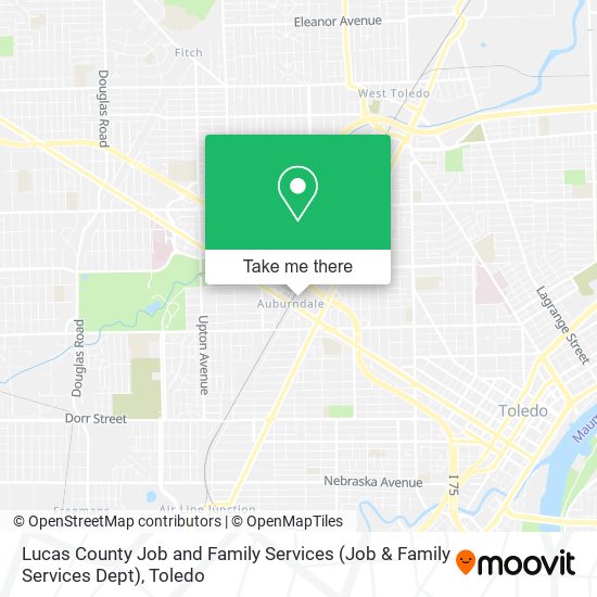 Mapa de Lucas County Job and Family Services (Job & Family Services Dept)