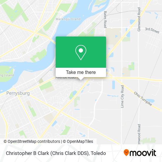 Christopher B Clark (Chris Clark DDS) map