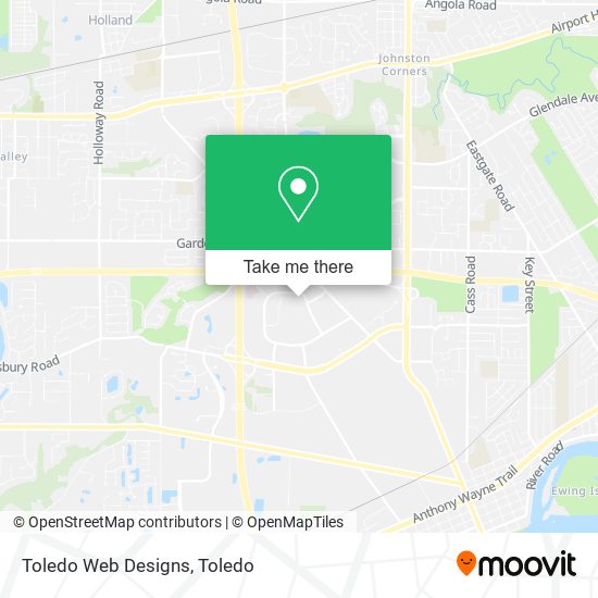 Toledo Web Designs map