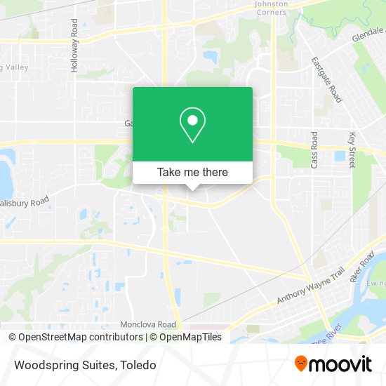 Mapa de Woodspring Suites