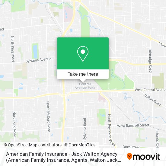 Mapa de American Family Insurance - Jack Walton Agency