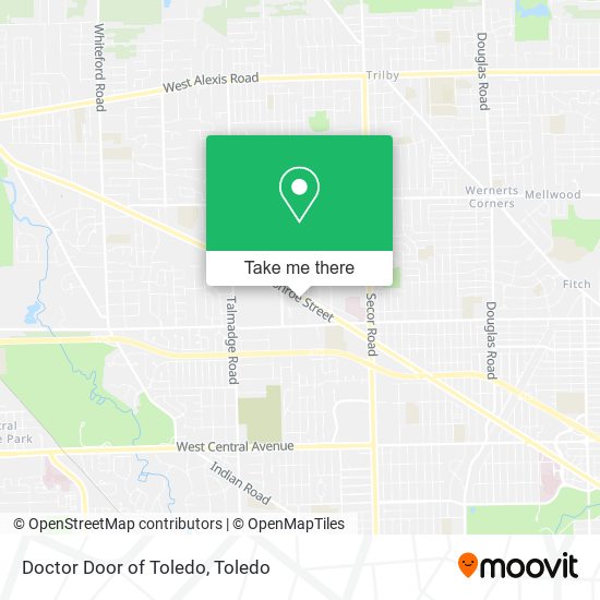 Doctor Door of Toledo map