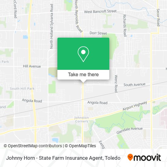 Mapa de Johnny Horn - State Farm Insurance Agent