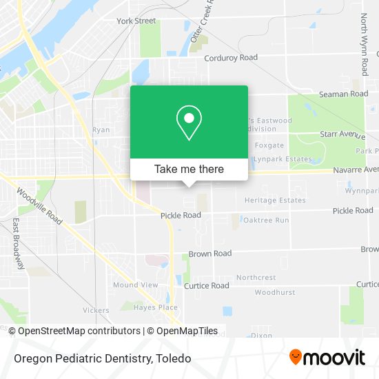 Mapa de Oregon Pediatric Dentistry