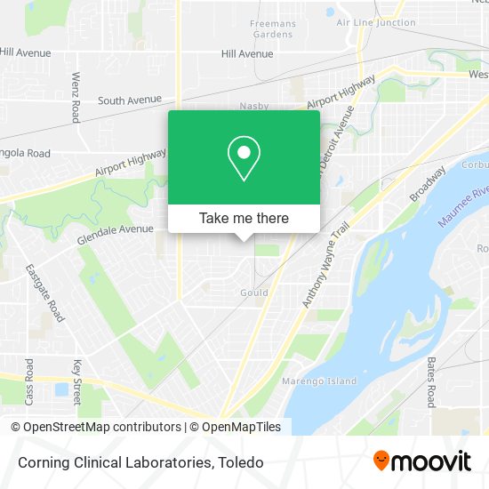 Mapa de Corning Clinical Laboratories