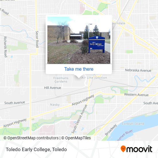 Toledo Early College map